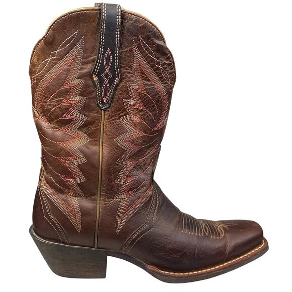 Ariat Women’s Autry Brown Leather Western Cowgirl Boot Size US 6 B - Picture 1 of 11